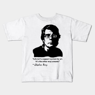 Stephen King Portrait and Quote Kids T-Shirt